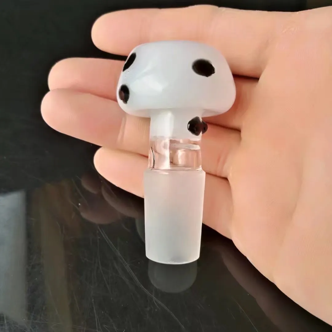 Feminino Colorido Cogumelo Acessórios para Fumar Tigela Peça para Bongs 14mm Tubos de Água de Vidro Bong Bowl Slide Com Alça Cachimbo de Água Bong