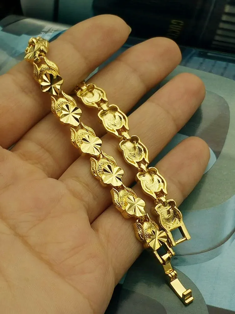 New arrival Shajin bracelet female 24K gold plated brass jewelry tank chain FB505 a Slap & Snap Bracelets