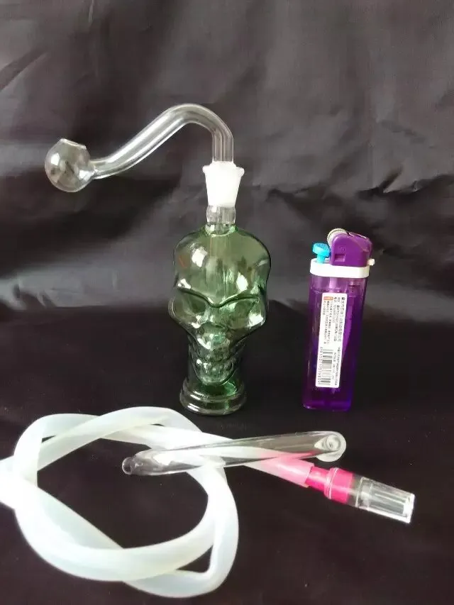 New bones of bungs of water pipe smoke hookah portable glass bongs smoking accessories 