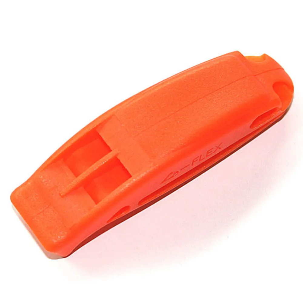 Bärbar utomhusöverlevnad Rescue Emergency Plastic Whistle med Clip4633944