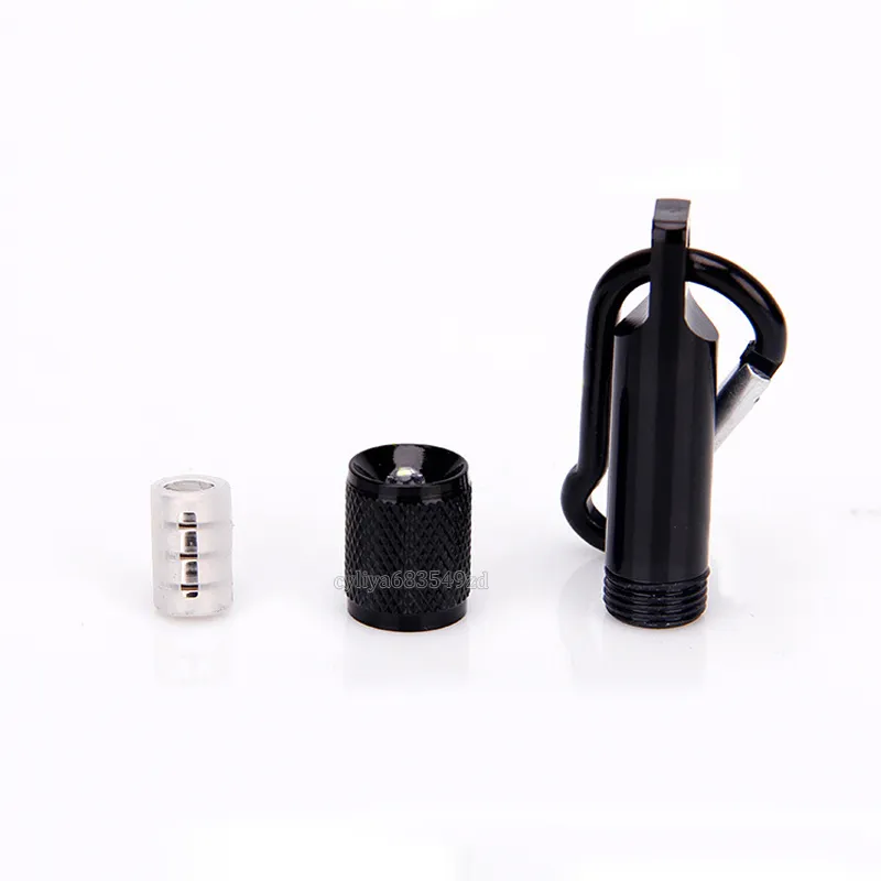 En iyi Taşınabilir Mini LED El Feneri Anahtarlık Alüminyum Alaşım Torch ile Carabiner Yüzük Anahtarlıklar LED mini El Feneri Mini-işık ücretsiz kargo