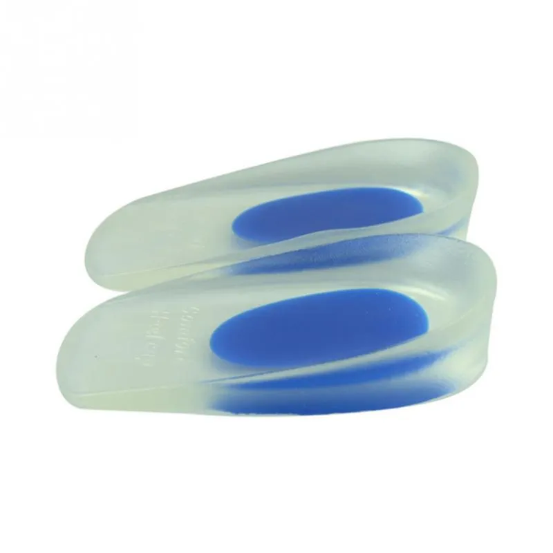 1 par homens mulheres silicone gel salto almofada palmilhas solas aliviar os protetores de dor de pé esporão suporte sapato sapato inserções de salto alto