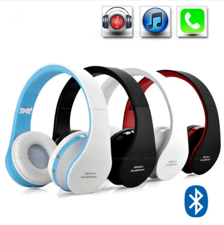 Fashion sans fil DJ Pliable DJ Stéréo audio Bluetooth Headseo Headseo Headfree Headphones Écouteurs Écouteurs avec une radio de casque FM 8252