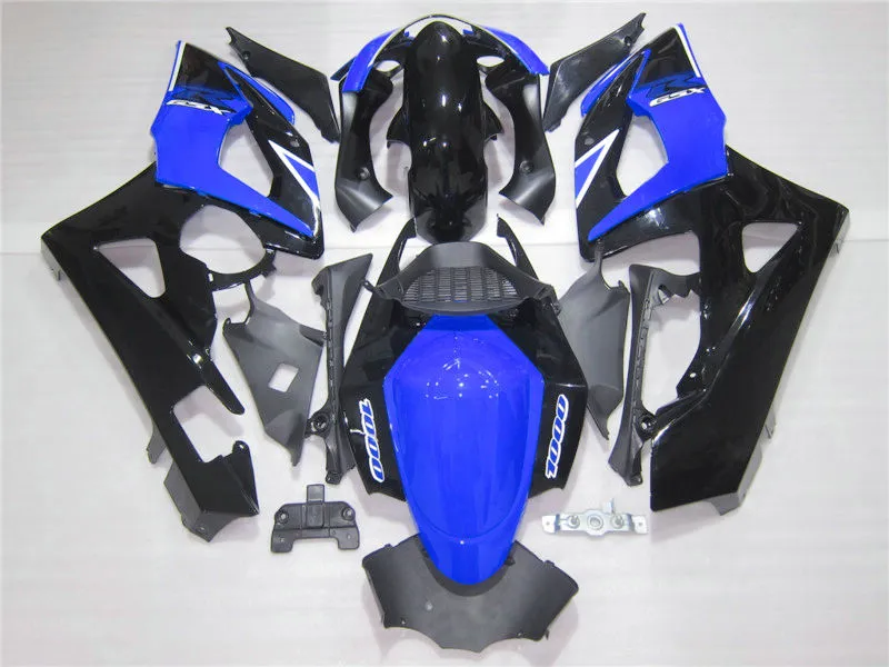 Injection molding free customize fairing kit for Suzuki GSXR1000 05 06 blue black fairings set GSXR1000 2005 2006 OT22