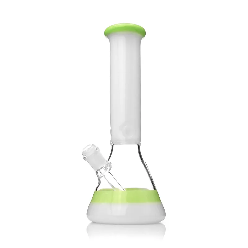 Beaker Bottom Bongs Vidro Bongo 12.5 polegadas Tubos de Água Rig Rig 17mm Feminino Bongo Pipe Bubbler Straight