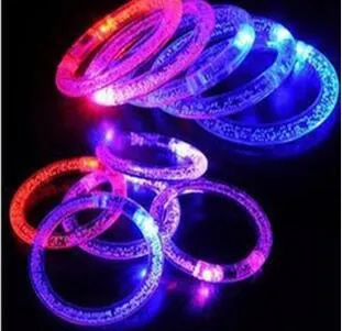 LED Flash Blink Mruging Kolor Zmiana Lampa Lampa Party Fluorescencja Klub Bransoletka Bransoletka