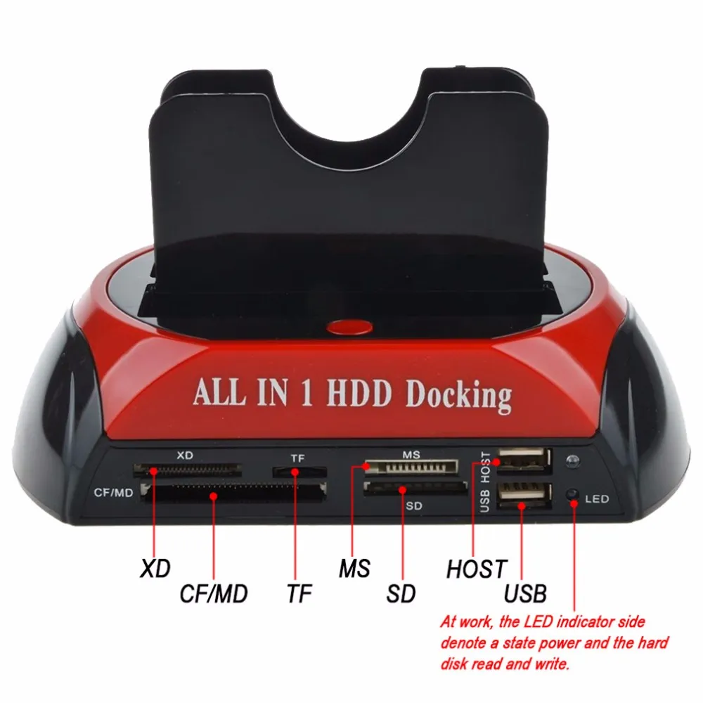 Station Daccueil 2024HDD USB 2.0 Dual Bay External Drive Agking Pour 2 5 3 5 Pouces IDE SATA HDD SSD Avec Lecteur De Carte Du 47 93 DHgate