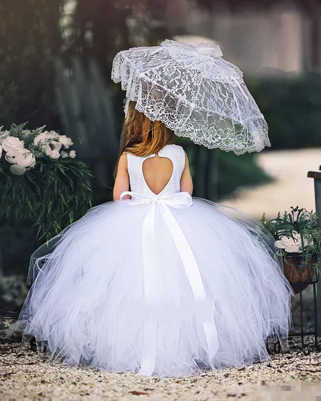 Vestido De Fiesta Blanco Vestidos De Ni a De Las Flores Para La
