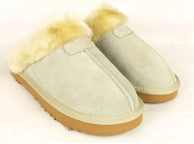 Pantofole in cotone caldo di alta qualità Pantofole da uomo e da donna Stivali corti Stivali da donna Stivali da neve Designer Pantofole in cotone interni Stivale in pelle