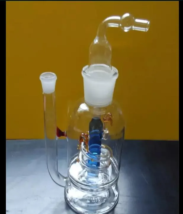 A-06高さBongglass Klein Recyclerオイルリグ水道管シャワーヘッドPerc Bong Glass Pipes Hookahs