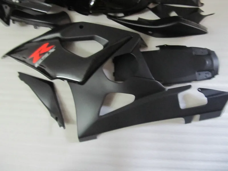 Injektionsgjutning Fairings för Suzuki GSXR 1000 2005 2006 Matt Black Fairing Kit GSXR1000 K5 05 06 UT15