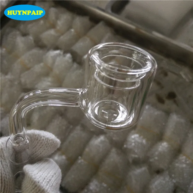 2023 Senaste XXL Quartz Thermal Banger 10mm 14mm 18mm Double Tube Quartz Nail Thermal Quartz Banger Nail For Glass Water Pipes Glass Bongs