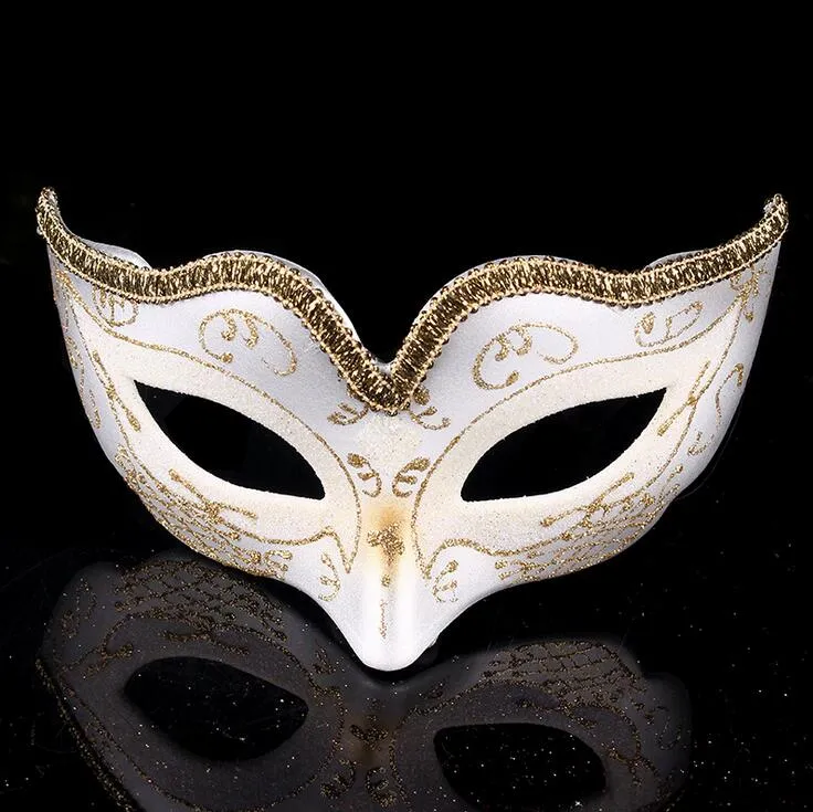 Brand new Fashion gold silk trim high-end make-up party party mask Christmas atmosphere mask PH039 as your needs