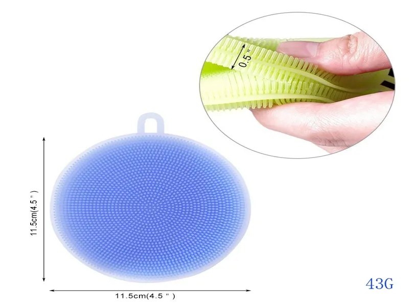 Magic Silicone Dish Bowl Cleaning Brushes Scouring Pad Pot Pan clean Wash Brushes Cleaning Brushes