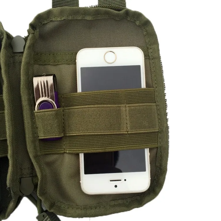 Kampanjer utomhus taktiska midja solid sportjaktpaket bältespåse edc camping vandring telefonpåse plånbok molle väska7901031
