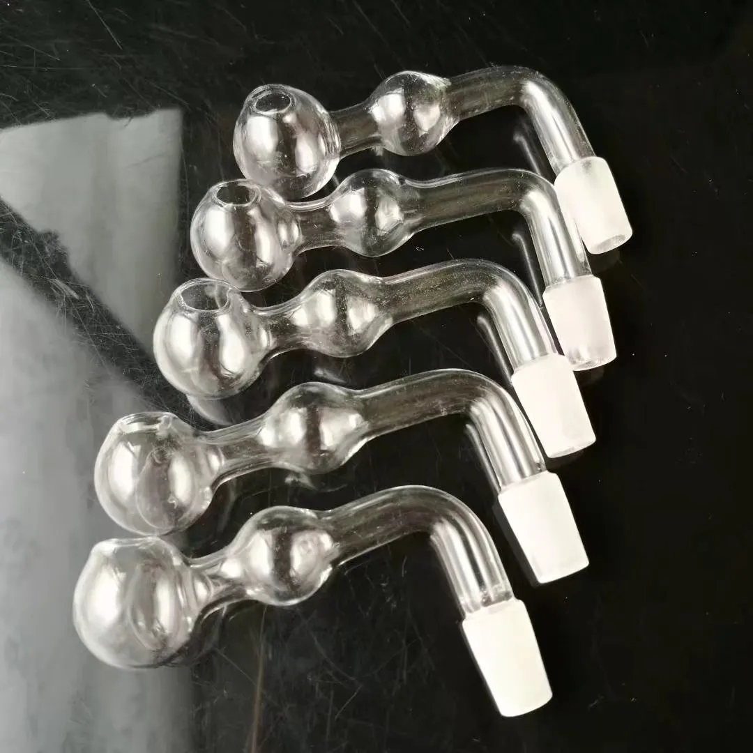 Przezroczysty kąt prosty bąbelkowy szklany akcesoria Bongs, szklane rurki do palenia kolorowe mini multimolorowe rury ręczne najlepsze łyżki glas
