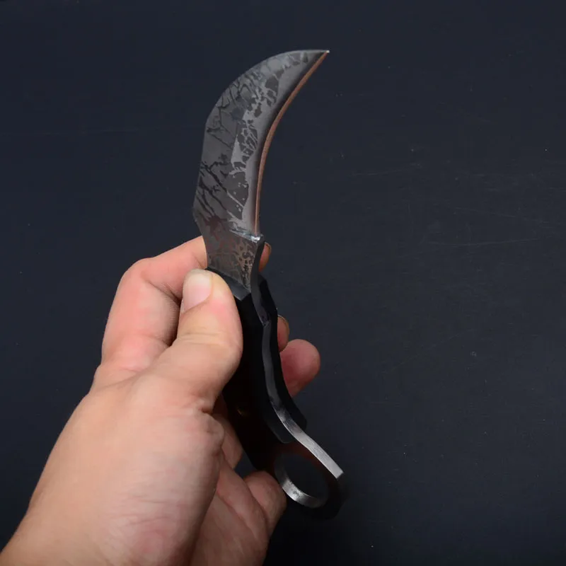 Tactical Combat Karambit Knife Claw Knife Fixed Blade Knife W/sheath