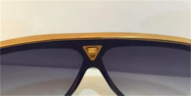 luxury millionaire evidence sunglasses retro vintage men brand designer sunglasses shiny gold summer style laser logo gold plated