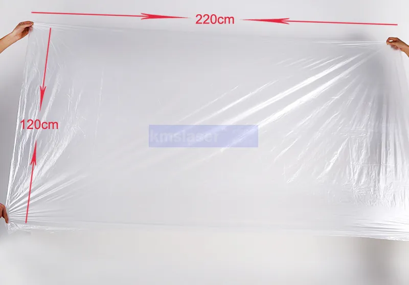Zubehörteile Kunststofffolie für Körperwickel 120 x 220 cm zur gemeinsamen Verwendung mit der Saunadecke, um die Haut vor direkter Berührung zu schützen