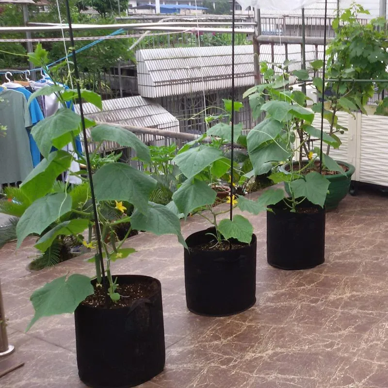 1 Gallon-20 Galon Bahçe Malzemeleri Çevre Koruma Gezinmek Siyah Bitki-Fiber Kreş Tencere Fide-Yükseltme Çanta Çanta Büyümek