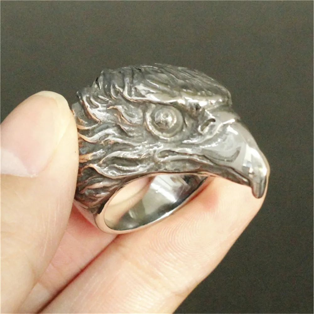 1pc Support Drop Ship New Animal Eagle Ring 316L