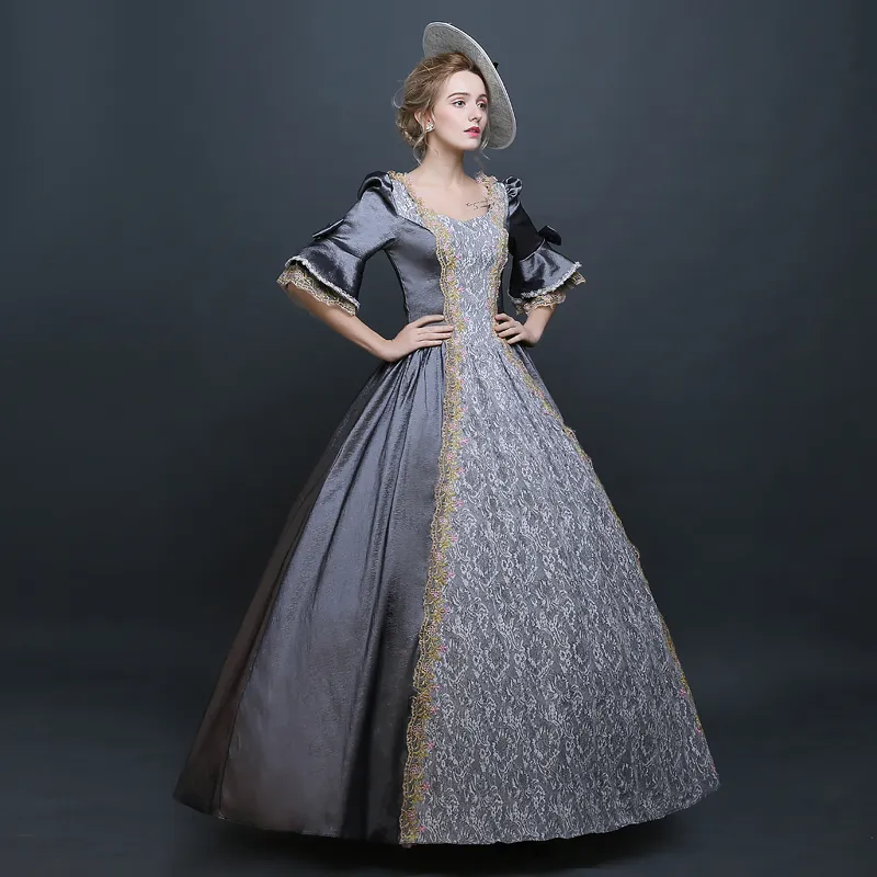 Costume femminile del partito di compleanno dell'abito di ballo di Marie Antoinette della guerra civile Marie dell'annata di modo dell'annata delle Belle