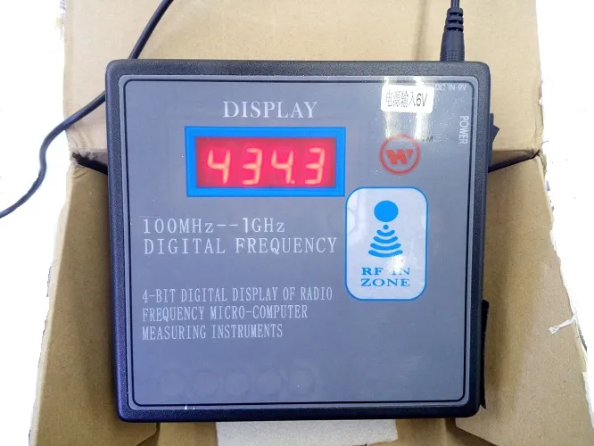 100MHz-1GHz Fjärrfrekvensdiskmätare Trådlös RF fjärransändare Frequency Tester Garage Remote Key Frekvensmätare