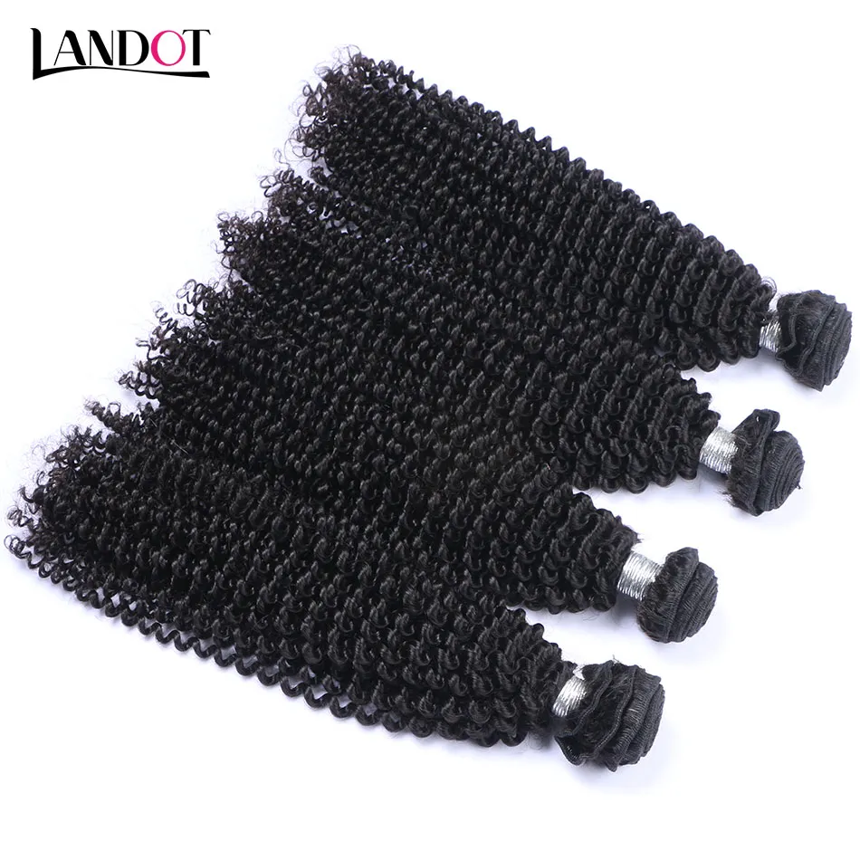 Cabelo Virgem brasileiro Kinky Curly Tecer Cabelo Humano Pacotes 8A Peruano Malaio Indiano Cambojano Mongol Extensões de Cabelo Encaracolado Kinky Remy