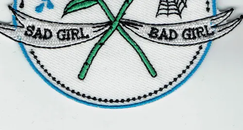 Embroidered Iron Patch Girl, Cartoon Girl Embroidery Patch