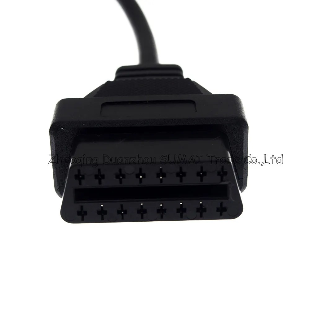 Goede kwaliteit 14-pins mannelijke tot 16-pin Vrouwelijke OBD2-kabelconnector, OBD1 / OBD2 Conversieplug voor NISSAN enz. CAR, auto-diagnose