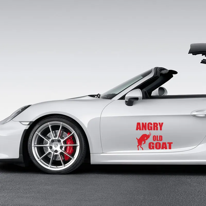Hot Sale Car Stying Angry Old Goat Car Sticker For Truck Window Bumper ...