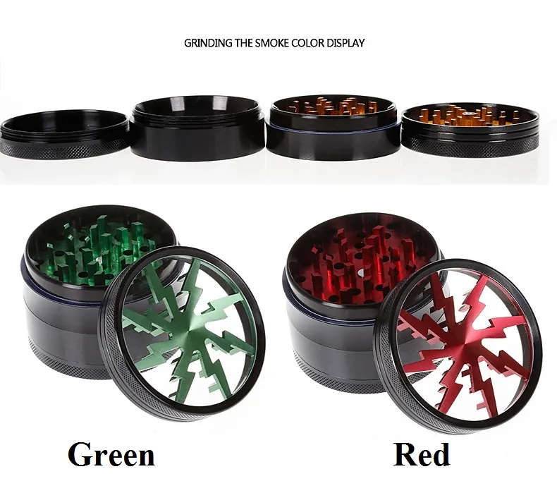 Grinder d'herbe de luxe CNC4 couches 63 mm en alliage de zinc mental Gringe pour le tabac de tabac à herbe broyeur de brouillard Crusseur de pocheur de pollen Grinde3482783