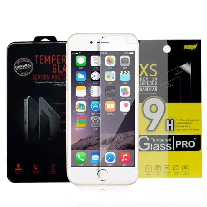 Para Iphone 7 Plus Iphone 6S Plus 5S Galaxy S7 Película de vidrio templado Protector de pantalla a prueba de explosiones para iPhone 6 Plus 4 4s 5 5s 5c DHL gratis