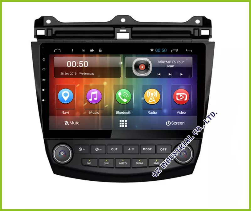 mappe Android 8.0 dell'automobile DVD GPS per Honda Accord 7 2003 2004 2005 2006 2007 3G 4G Wifi Bluetooth telecamera posteriore