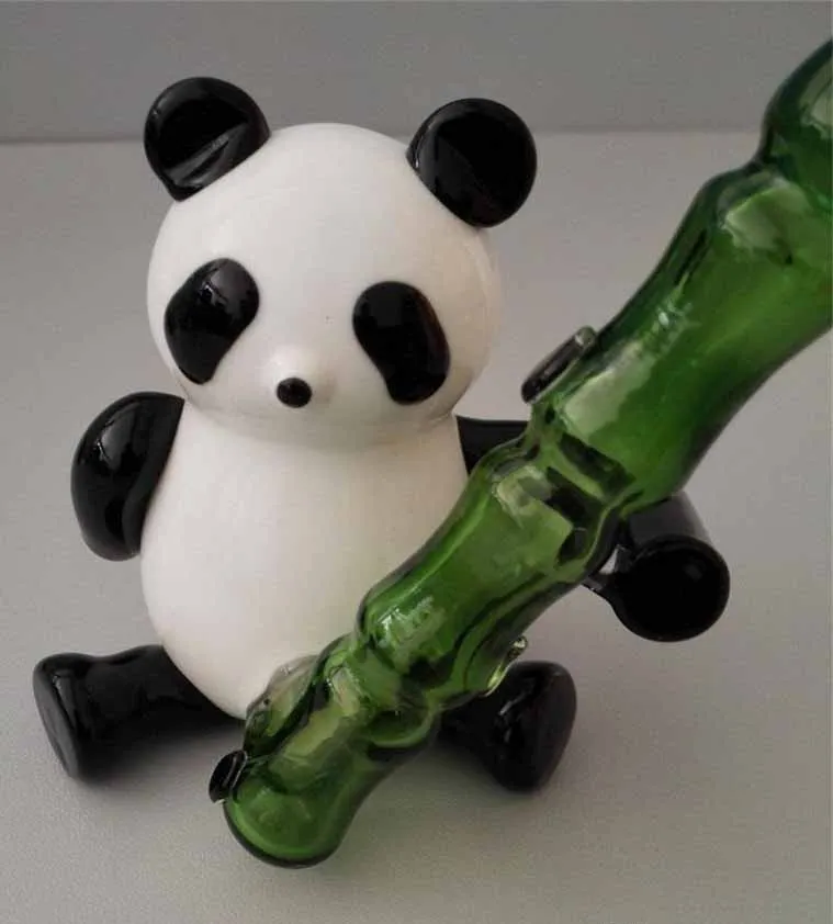 2017 Nowe szklane rury wodne Rury Oil Panda Zwierząt Model Nagłówek Bongs Tanie Bong Z Herb Bowl Wysokiej Jakości Fabryka Najnowsza Design Gorąca Sprzedaż