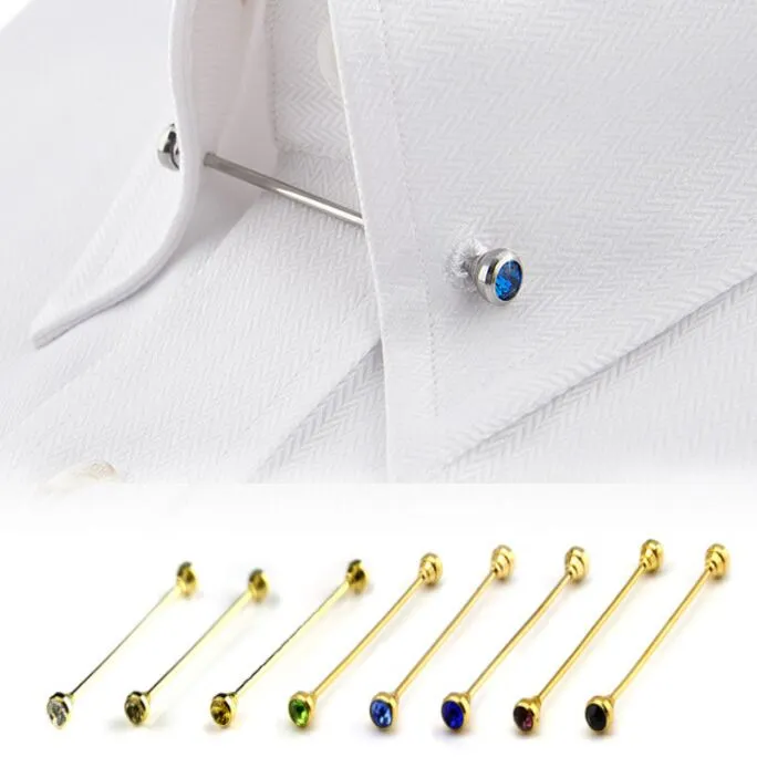 Shirt collar pin brooch on sale