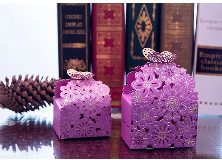 Caixas de presente caixas de doces caixas de doces presente de casamento caixa de doces caixa de presente de borboleta oca party4098516