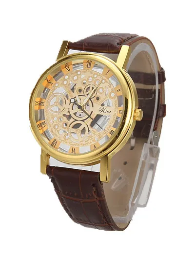 Wholesale Mix Fashion hollow watch non-mechanical why farewell to Roman number belt table Watch WR038