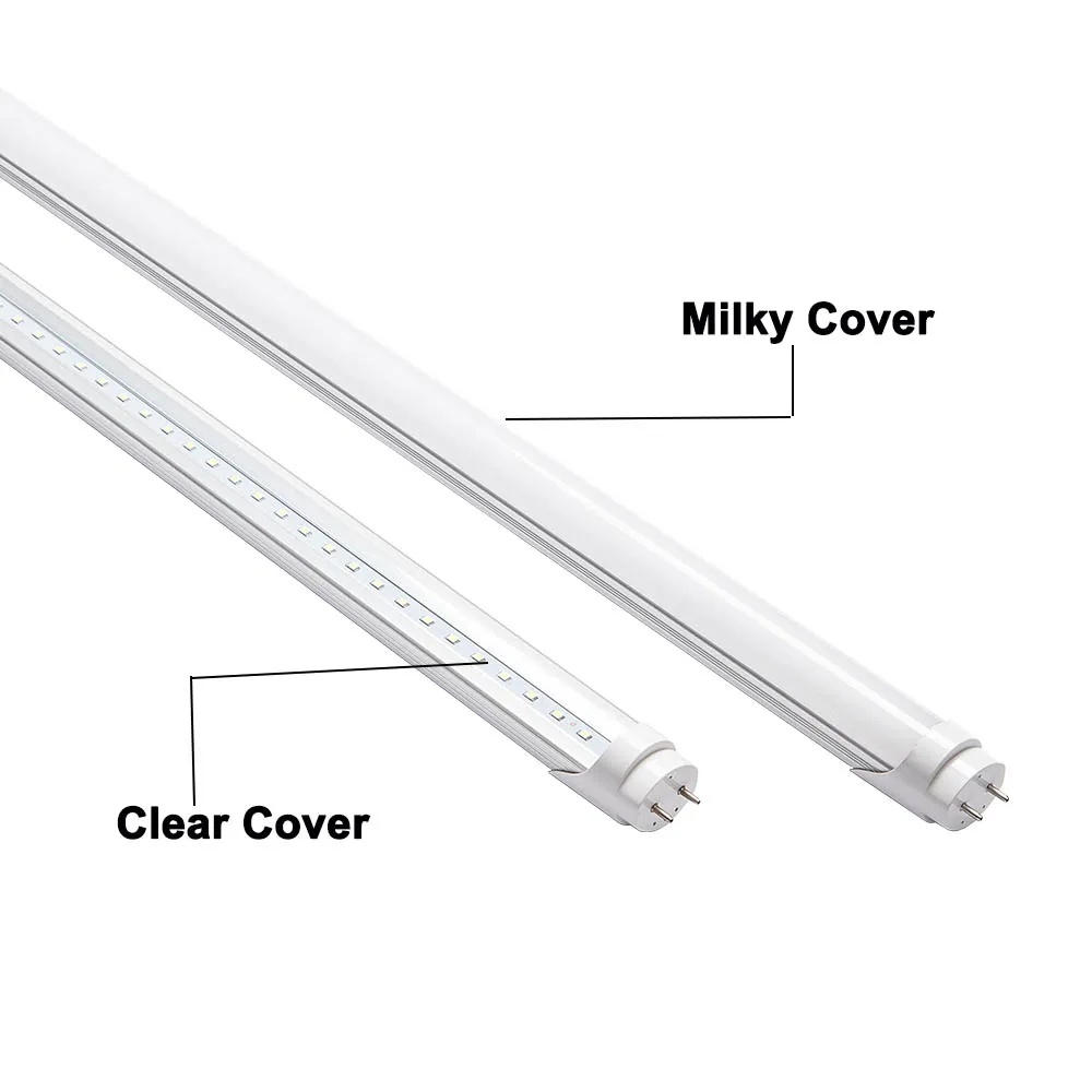 2018 nouveauté limité dans le temps 85265 v couverture laiteuse T8 lumière LED 5ft Tube fendu 1500mm 25 w 28 w ampoules à économie d'énergie haute Lumen A1606575