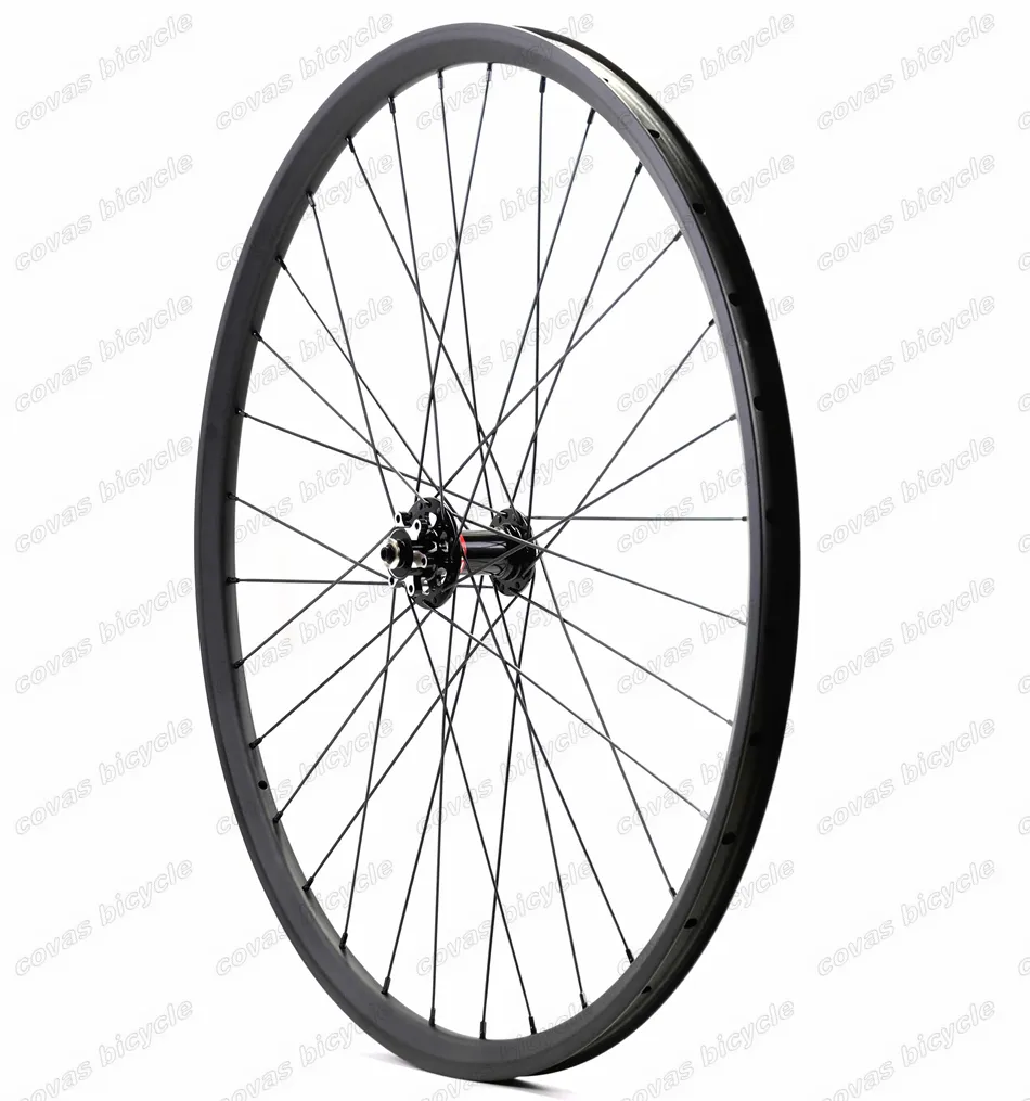 Gratis frakt Koldioxidhjul Hookless 29er Mountainbike Wheelset 29inch MTB Bike AM / XC Super Light Carbon Wheelset