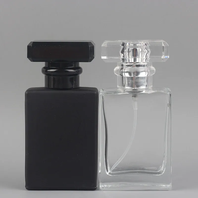 30ml verre transparent bouteille vide bouteille de parfum atomiseur vaporisateur peut être rempli bouteille vaporisateur taille de voyage portable F3058