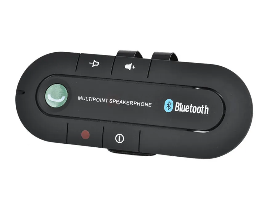 Автомобильный комплект FM-передатчик Handsfree Беспроводная Bluetooth-гарнитура MP3 Audio Music Player Поддержка TF карта с зажимом для ремня Розничная упаковка