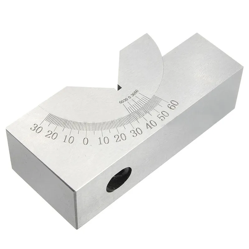 High Quality Toolmaker Precision Gauge Micro Adjustable Angle V Block Milling Setup 0 to 60 Degree