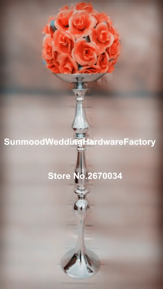 Mesa de centro grande candelabro de flores de mesa de centro para casamentos