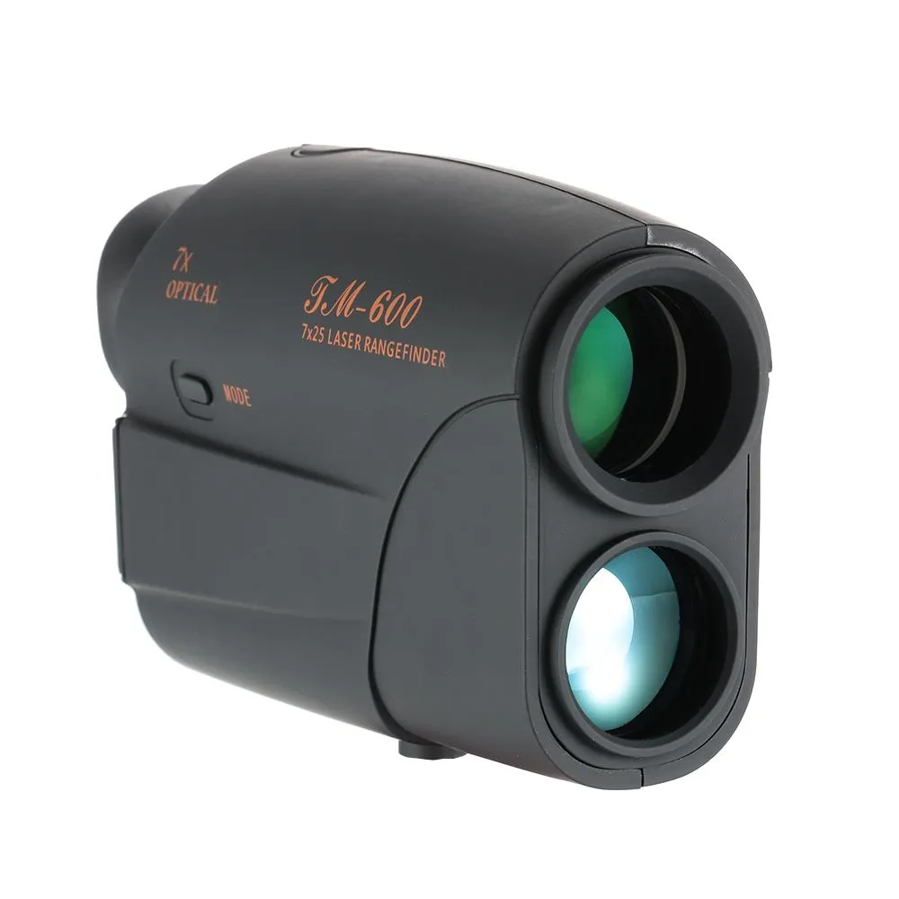 Livraison gratuite Compact 7X25 Télescope télémètre laser 600m télémètre laser Télémètre de golf Chasse Monoculaire Distance Mètre Testeur de vitesse