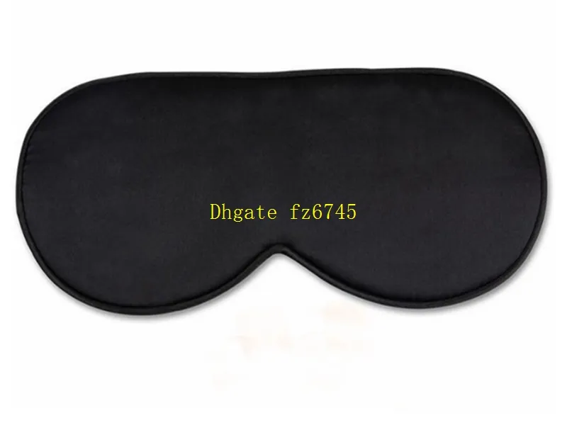 3 in 1 kit High quality Travel Soft Silk Eye Mask Sleeping Aids Cover Eyemask Shade Blindfold +Sponge Earplugs+Pouch bag