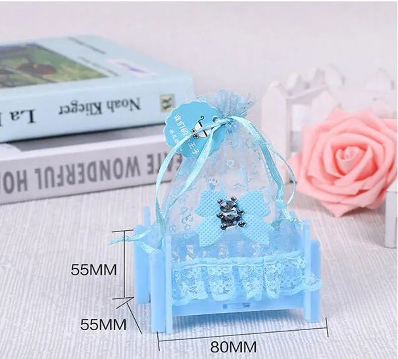 Verjaardag Baby Shower Candy Box Wedding Party Levert Personalized Creative Cradle Type Box Gift Bag ZA4952