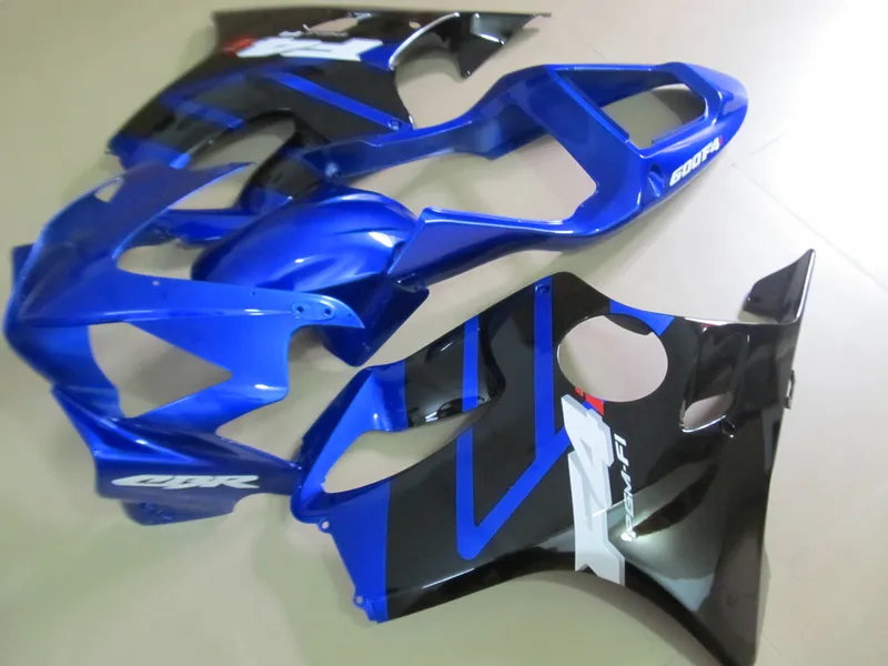 Injecção kit de plástico moldado carenagem para Honda CBR600 F4I 01 02 03 carenagens azul definido CBR600F4I 2001-2003 OT10