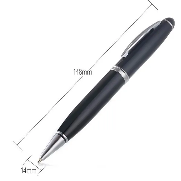 قابلة للشحن 8GB الصوت الرقمي مسجل الصوت القلم Dictaphone القلم USB القرص مسجل الصوت مشغل MP3 القلم الأسود مع صندوق البيع بالتجزئة