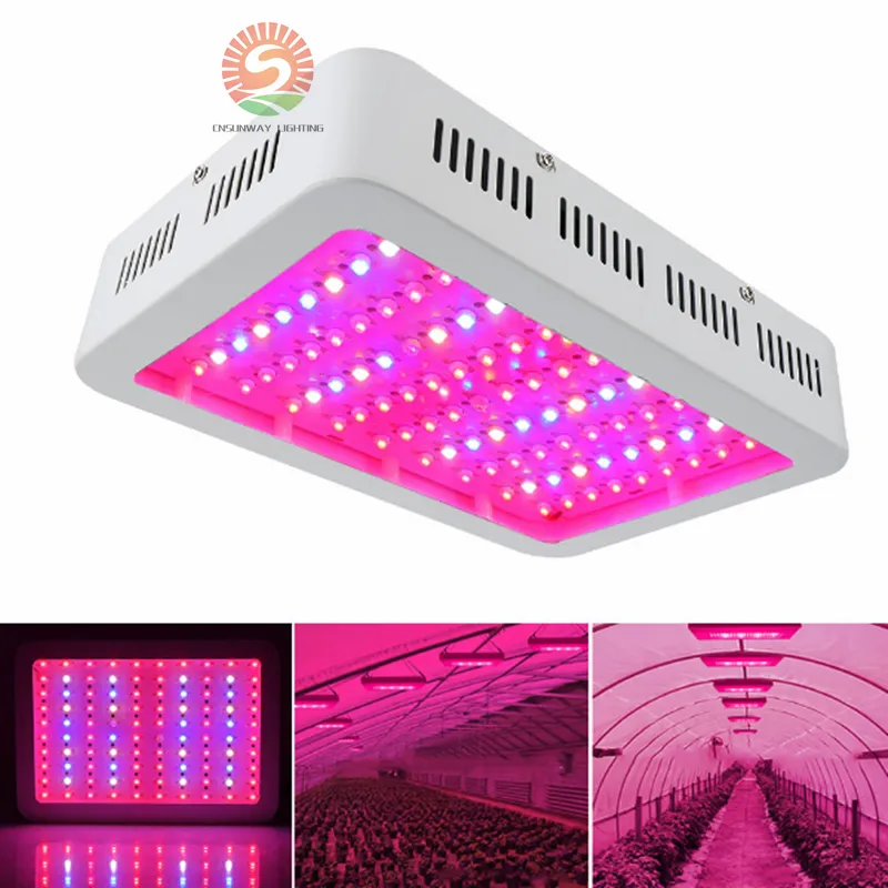 2017 Best selling Double chips 1000W LED Grow Light with 9-band Full Spectrum for Hydroponic Systems and Greenhouse